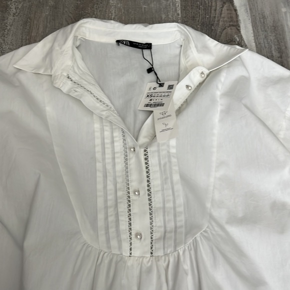 Zara Voluminous Poplin Dress - Picture 11 of 14